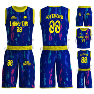 Uniforme de basket-ball unisexe avec maillot et short imprimés de logo personnalisé pour l'entraînement et les jeux - Product Image 6