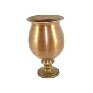 Handmade Aluminum Gold Color Table Top <b>Vase</b> Exclusive Quality Customized Size Flower <b>Vase</b> For Outdoor And Indoor Use - Product Image 6