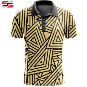Polos para hombre Camisetas de golf antiarrugas con logotipo personalizado con técnica de sublimación de precio de fábrica - Product Image 6