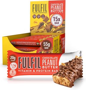 Fulfil Vitamin and Protein Bar (15 x 55 g Bars), Chocolate Peanut Butter Flavour - Product Image 5