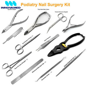 Kit de 12 instruments de podologie, ciseaux pour ongles et orteils, coupe-ongles, outils de soin des pieds, ensembles d'outils de pédicure, meilleure qualité - Product Image 2