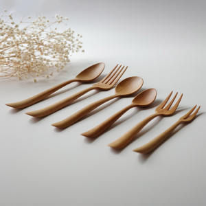 Top choice wood <b>cutlery</b> unique design dinner flatware wholesale sets of <b>wooden</b> dining utensils - Product Image 6