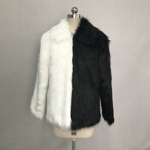 Manteaux en fourrure pour hommes sur mesure, grandes tailles, vestes d'hiver modestes avec grand col, manteaux courts en fausse fourrure moelleuse pour hommes - Product Image 2