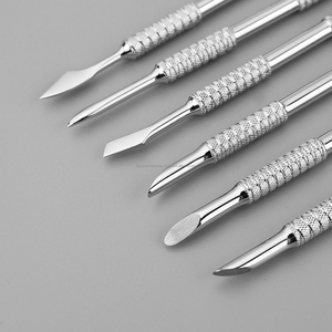 Empujador de Cutículas de Doble Punta de Acero Inoxidable Reutilizable, Removedor de Piel Muerta, Herramienta de Manicura y Pedicura para el Cuidado de las Uñas - Product Image 4