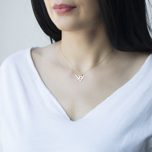 Collar con Colgante de Diseño del Símbolo Vikingo de la Salud, Joyería Turca Hecha a Mano en Plata de Ley 925, Venta al Por Mayor - Product Image 2