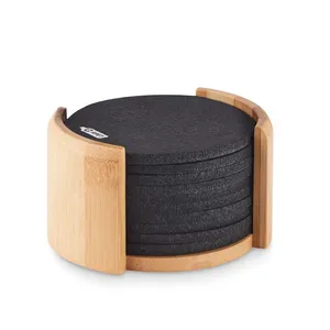 Sottobicchieri Promozionali Sostenibili BAHIA RPET, Sottobicchieri Ecologici per Merchandising - Product Image 6