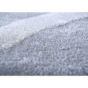 Tapis Taq-193 Contour gris et noir à motifs géométriques, tissé à la main en laine et viscose, pour usage domestique - Product Image 3