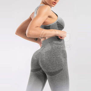 ชุดโยคะสำหรับผู้หญิงชุดโยคะแบบออกแบบโลโก้ได้ตามต้องการดีไซน์ใหม่น้ำหนักเบาชุดโยคะสำหรับผู้หญิงแบบระบายอากาศได้ - Product Image 5