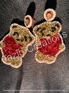 2024 Boho fait à la main perles de rocaille boucles d'oreilles Miyuki perlé Huggie boucles d'oreilles géométrie créative coloré à la mode classique personnalisé - Product Image 3