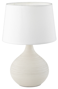 Lampada da tavolo in ceramica beige, modello Martin E14 (Trio Lighting R50371025) - Product Image 1