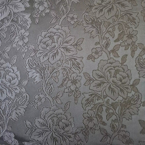 ABAYA Women's Ultra Soft Sheen Satin Fabric 100% Polyester <b>BLACK</b> FUKRO METALLIC JACQUARD Breathable Garment Medium Weight - Product Image 1