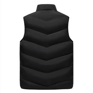 <b>Men's</b> Casual Winter Woolen <b>Vest</b> Jacket New Fashion <b>Black</b> Polyester Breathable Washed Technique Custom Size Outer Wear Wholesale - Product Image 6