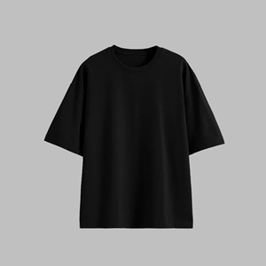 Tshirt personnalisé pour hommes T-shirt vierge vintage de haute qualité à col ras du cou et à épaules tombantes. - Product Image 2