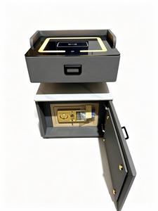 Modern Wooden Nightstand With combination lock Bluetooth Audio <b>Table</b> Wireless <b>Charging</b> <b>Bedside</b> Side <b>Table</b> for Bedroom - Product Image 1