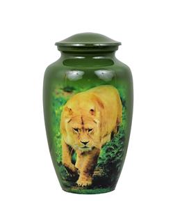 El rey de la selva León urna decorativa caja cenizas recuerdo mascota urna gato entierro conmemorativo para cenizas humanas - Product Image 1