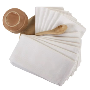 100% ensemble de serviettes en satin de coton à séchage rapide serviette en lin solide blanc tissé pour la maison hôtels restaurants utilisation durable de la cuisine - Product Image 1