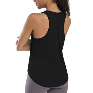 Top corto de longitud corta para mujer, chaleco deportivo sin mangas para gimnasio, camisetas sin mangas para Yoga, camisetas sin mangas sólidas con cuello redondo para mujer - Product Image 2