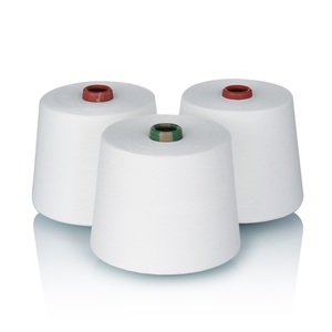 20/1 40/2 nguyên Trắng 100% <span class=keywords><strong>polyester</strong></span> sợi nguyên <span class=keywords><strong>Polyester</strong></span> Vòng <span class=keywords><strong>Spun</strong></span> sợi xoáy quay OE có sẵn cho đan dệt - Product Image 2