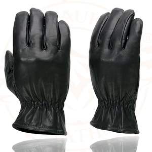 Gants tactiques thermiques en cuir de chèvre véritable pour hommes, pour la conduite automobile, les activités de plein air et le cyclisme - Style décontracté uni, utilisation quatre saisons - Product Image 5