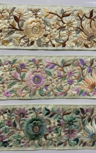 Adorno de encaje bordado de lentejuelas florales coloridas para vestidos de saris, zapatos, bolsos y regalos para ropa de moda - Product Image 5