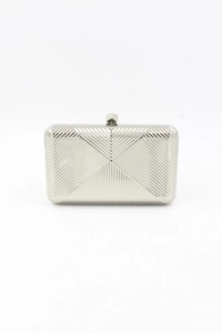 Bolso de mano de noche de metal dorado vintage con correa de cadena, bolso de mano elegante y brillante para fiestas, bodas y ocasiones formales - Product Image 5