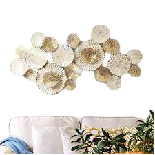 Haute Qualité Abstraite Gingko Sculpture Mur Art Décoratif En Métal Doré Moyen Mat Doré Fini Botanique Tiges et Feuilles - Product Image 4