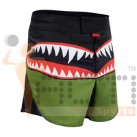 Shorts MMA unisexes personnalisables, séchage rapide, logo par sublimation numérique, nouveau design, Spandex/Polyester 180g, short de kick-boxing, arts martiaux
