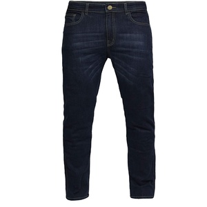 <b>Mens</b> D-Ride Moto Protective <b>Biker</b> <b>Jeans</b> with Padding Breathable Faded Dark Blue Wash for Vintage Style - Product Image 3