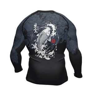 Summer Beach Swimwear Custom <b>Printed</b> Rash Guard High Quality Custom Rush Guard T-shirt Rash Guard Men Rash Guard Unisex Rash Gua - Product Image 2