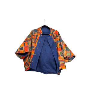 Chaqueta Reversible de Pana con Capucha, Cierre de Cremallera, Impermeable, con Patrón Bordado, para Primavera, Talla XS - Product Image 4