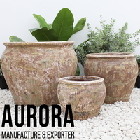 Venta al por mayor barato vietnamita hecho a mano plantadores de cerámica esmaltada cerámica vietnamita de fabricante vietnamita
