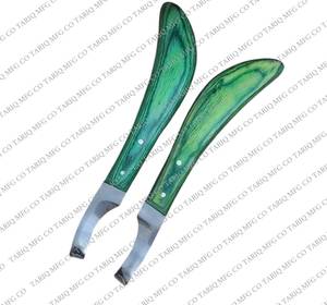 Cuchillo de pezuña de caballo de acero inoxidable, herramienta de recorte afilada para animales grandes, mano izquierda/derecha, reutilizable y ajustable - Product Image 6