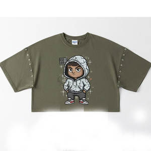 Conjunto de Estilo Vintage para Hombre, Camiseta con Lavado Desgastado y Pantalones Cortos a Juego, Estética Retro, Ropa Casual para Hombre, Azul Desteñido al Sol, Negro - Product Image 6