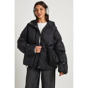 Chaqueta de Invierno Acolchada para Mujer, de Alta Calidad, con Logotipo Personalizado, Transpirable, de Punto, con Capucha, Talla Grande - Product Image 1