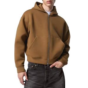 เสื้อฮู้ดซิปรูดซิปสำหรับผู้ชายผ้าคอตตอน500gsm ผ้าคอตตอนผ้าเทอร์รี่ออกแบบได้ตามต้องการ - Product Image 1