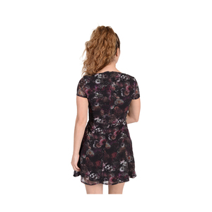 Robe à imprimé floral Adidas pour femme, noir S, couleur : noir/multicolore, 100% authentique - Product Image 4