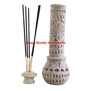 Nouveau produit Design Premium qualité stéatite sculpture brûleur d'encens et porte-bâton avec tour forme parfum bougie brûleur - Product Image 3