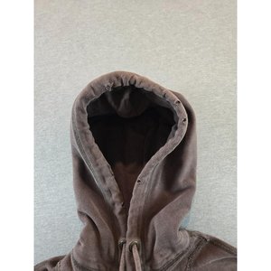 Nouveau sweat à capuche à col ample avec logo de dessin animé, personnalisable, service OEM, sweat à capuche imprimé avec un design délavé, blanc - Product Image 5