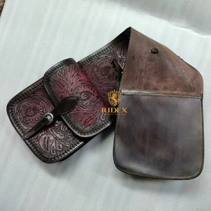 Sac de selle occidental entièrement orné de fleurs et au look attrayant pour cheval, idéal pour la randonnée équestre et le rangement équestre en extérieur, provenant d'Inde. - Product Image 1