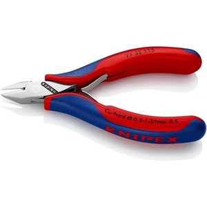 KNIPEX 115 mm Electronic Side Cutters 3 Beveled <b>Small</b> Shape Multi-Component <b>Mirror</b>-Polished Handles Convenient Utility Knife - Product Image 6