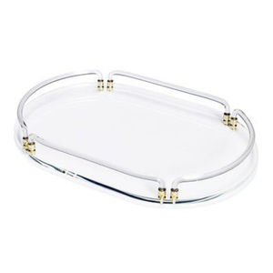 Plateau de rangement miroir au design magnifique avec poignées argentées, plateau décoratif moderne en acier inoxydable pour la décoration de la maison, pour la vente en gros - Product Image 6