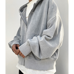 Sudadera con Capucha Extra Grande Personalizada para Hombre, Sudadera de Forro Polar Grueso con Cordón Ajustable y Diseño de Bolsillo Canguro Grande - Product Image 5