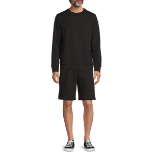 Moda de moda para hombres 100% algodón French Terry 465GSM invierno otoño pulóver cuello redondo Sudadera con capucha Venta caliente teñido liso - Product Image 5