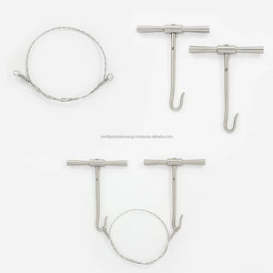 Ensemble de scies Gigli, instruments orthopédiques manuels, à un fil et deux poignées, en acier inoxydable, pour la chirurgie osseuse, usage vétérinaire et humain, Classe I - Product Image 4