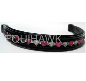 プレミアム品質クラシックホースブライドルブロウバンドソフトレザースクエアクリスタルバックパッドウエスタンライディングホルター服スターラップ - Product Image 5