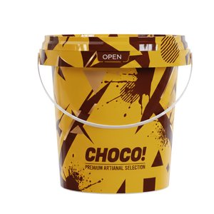 Seau d'emballage en plastique jetable de luxe résistant à l'eau DYK907 900 ML pour chocolat (qualité alimentaire) - Product Image 3