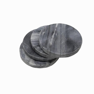 Sous-verres extra épais Sous-verres ronds en marbre Sous-verres durables et solides en pierre organique pour boissons Tapis ou coussin de cuisine - Product Image 6