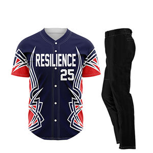 Camiseta de béisbol personalizada, jersey liso en blanco con sublimación para niños, jersey para hombre, camiseta bordada, uniforme de béisbol de poliéster - Product Image 6