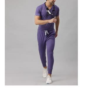 Vente en gros de gommages médicaux uniformes d'infirmière Spandex polyester pour infirmière uniformes d'hôpital gommages demi-manches élégants pour hommes unisexe - Product Image 6