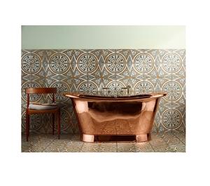 Bañera de cobre de lujo hecha a mano con acabado antiguo para interiores de baño de alta gama y lujo de spa - Product Image 5